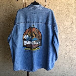 Levi’s Signature Men’s Denim Button Front Long Sleeve Shirt Size 3XL